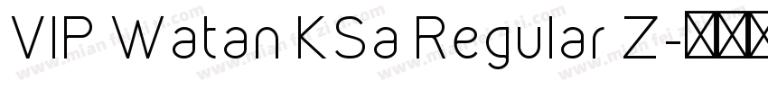 VIP Watan KSa Regular Z字体转换